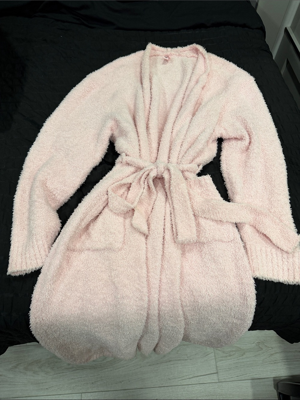 SKIMS Cozy Knit Unisex Long Robe Cherry Blossom